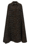 federica bonifaci leopard cape stands out for its flared and enveloping silhou