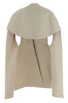 shaved cotton canvas cape