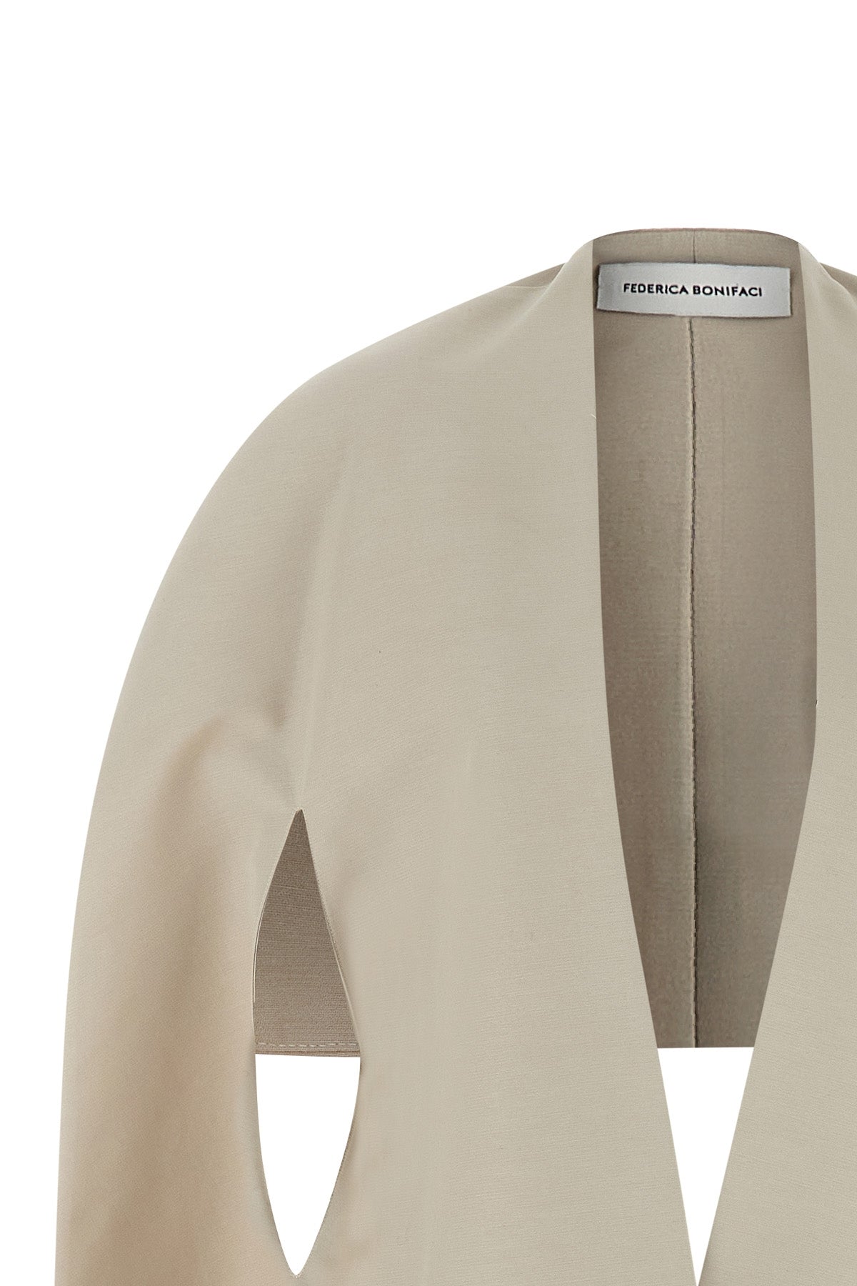 shaved cotton canvas cape