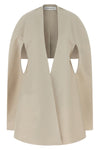 shaved cotton canvas cape