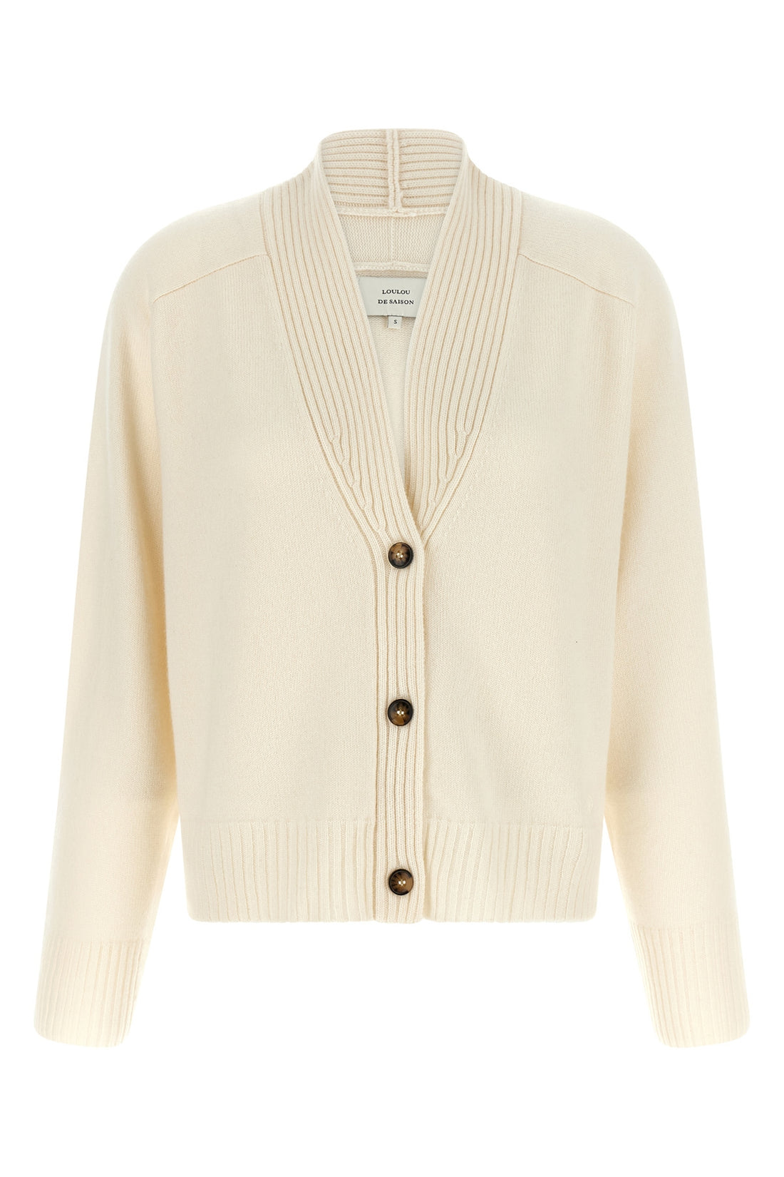 LOULOU DE SAISON S the loulou studio kaia cardigan defines a relaxed silhouette through a pure ca