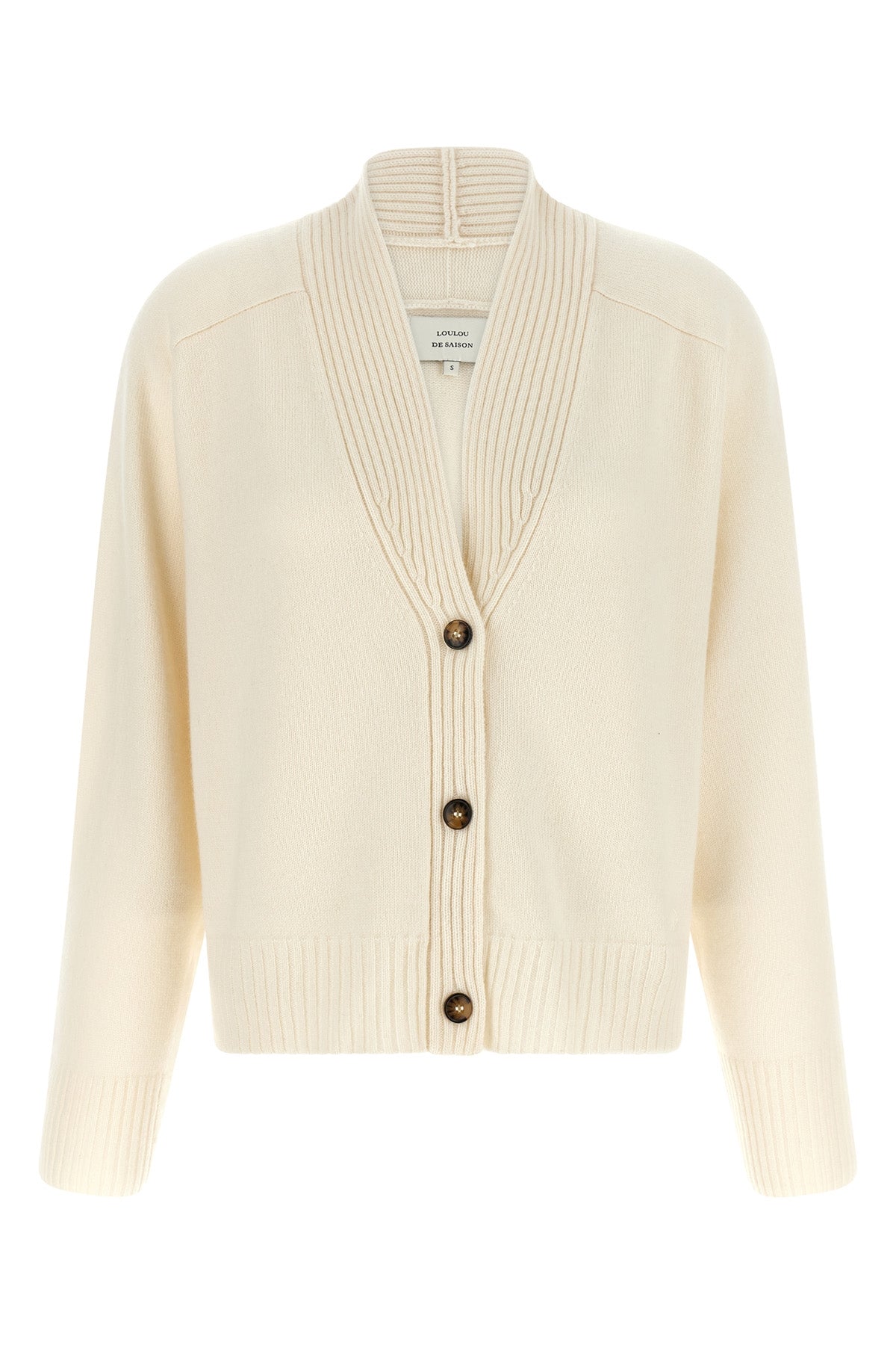 the loulou studio kaia cardigan defines a relaxed silhouette through a pure ca