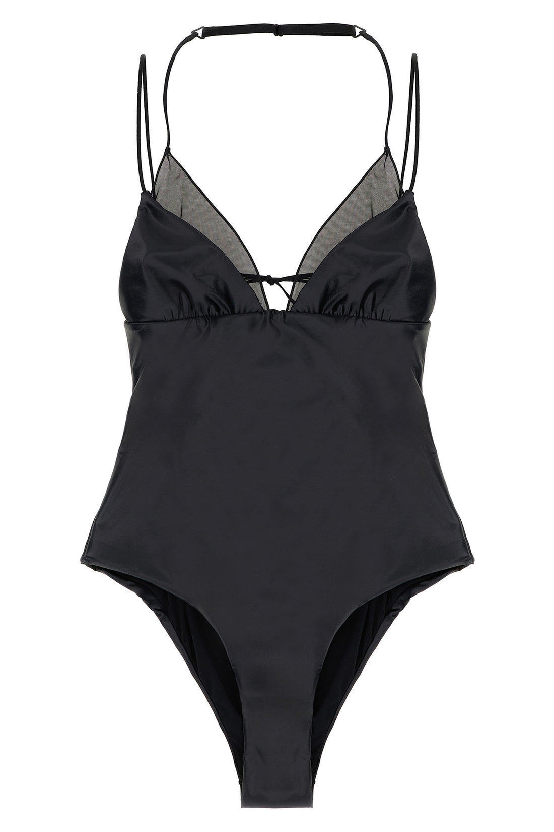 ALLIS M kate satin lycra one-piece swimsuit