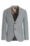 keanu single-breasted blazer in textured fabric