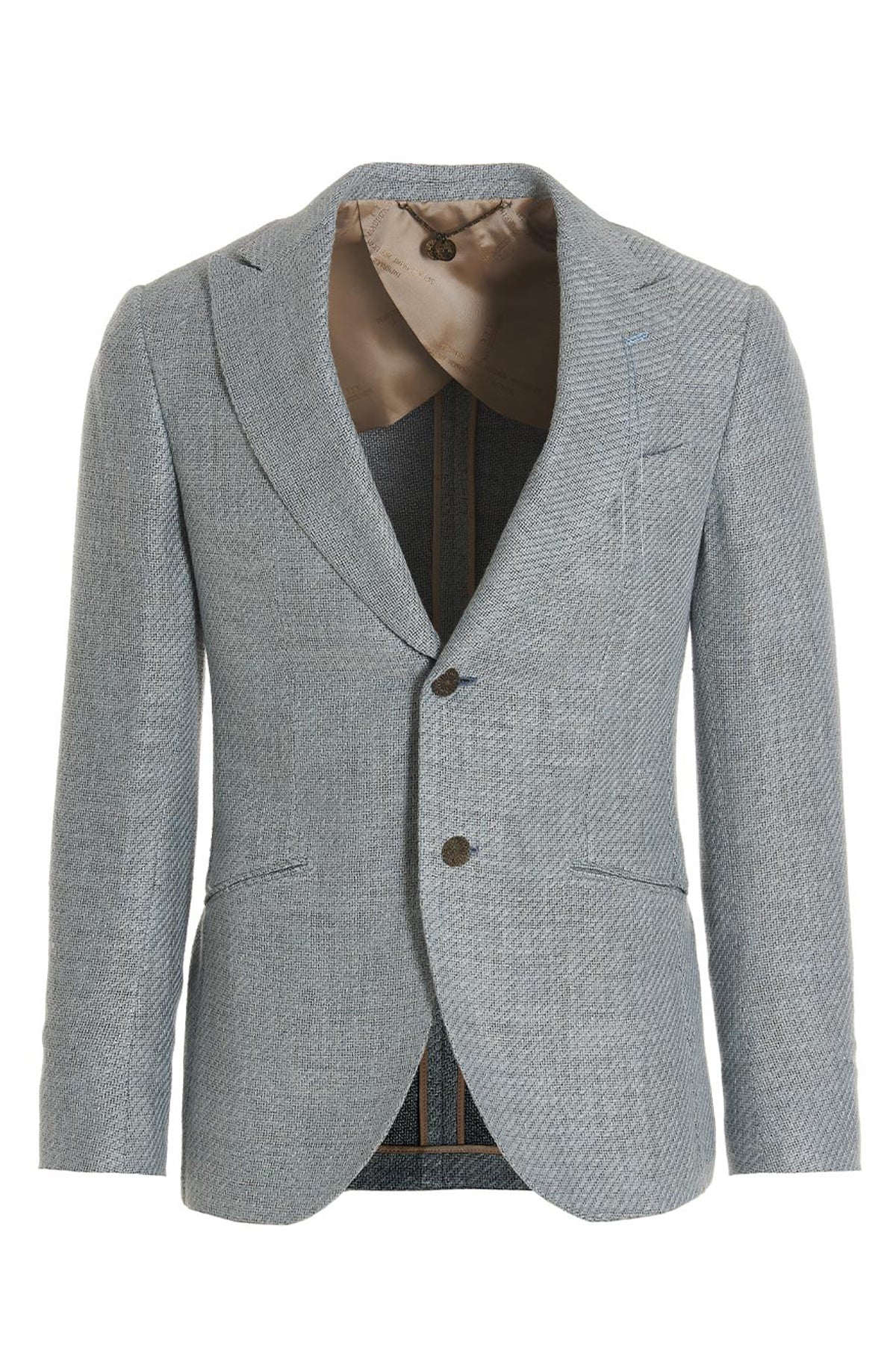keanu single-breasted blazer in textured fabric