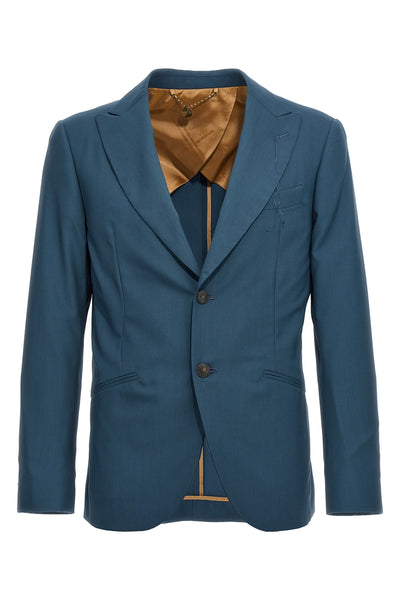 keanu single-breasted blazer in cool wool