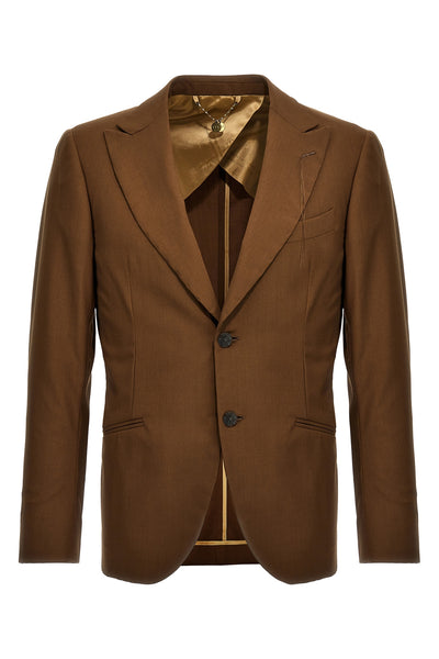 keanu single-breasted wool blazer