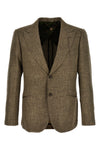 herringbone patterned wool blend keanu single-breasted blazer