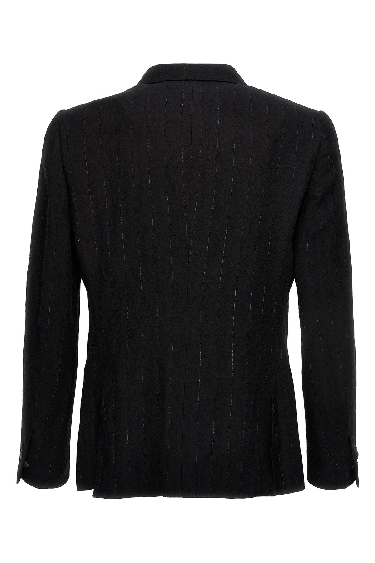 keanu single-breasted blazer in pinstriped cotton blend
