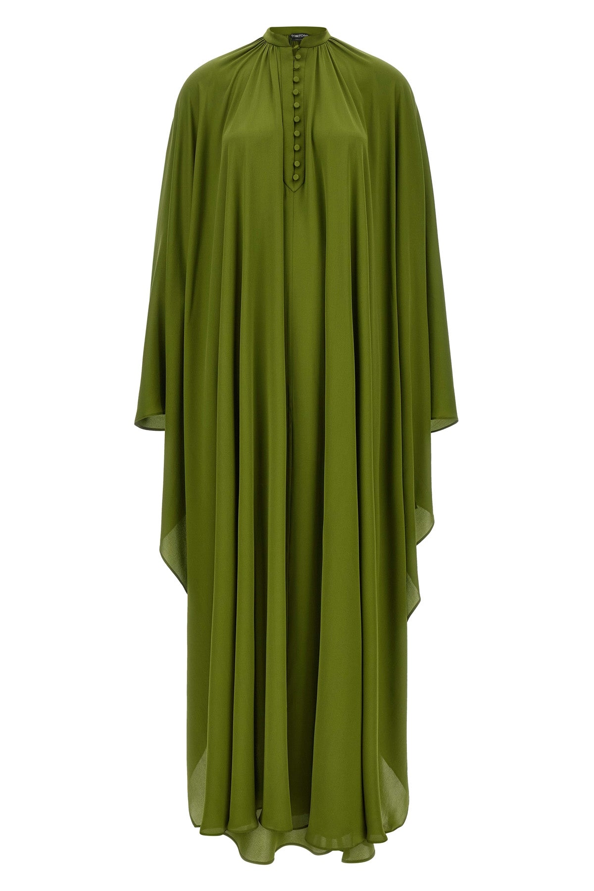 the long hooded dress tom ford pure fluid silk redefines sartorial volumes throu