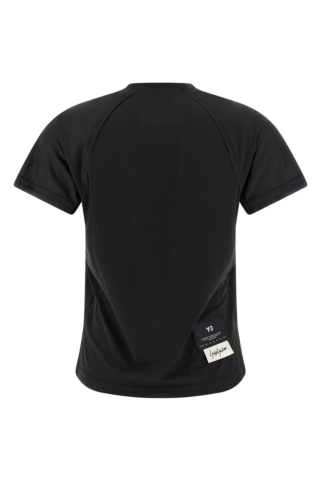 Y-3 XS w run crew neck t-shirt in technical fabric