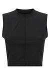 w run sleeveless crew neck top in tech fabric
