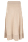 the agnona midi skirt redefines everyday elegance through a flared silhouette