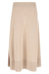 the agnona midi skirt redefines everyday elegance through a flared silhouette