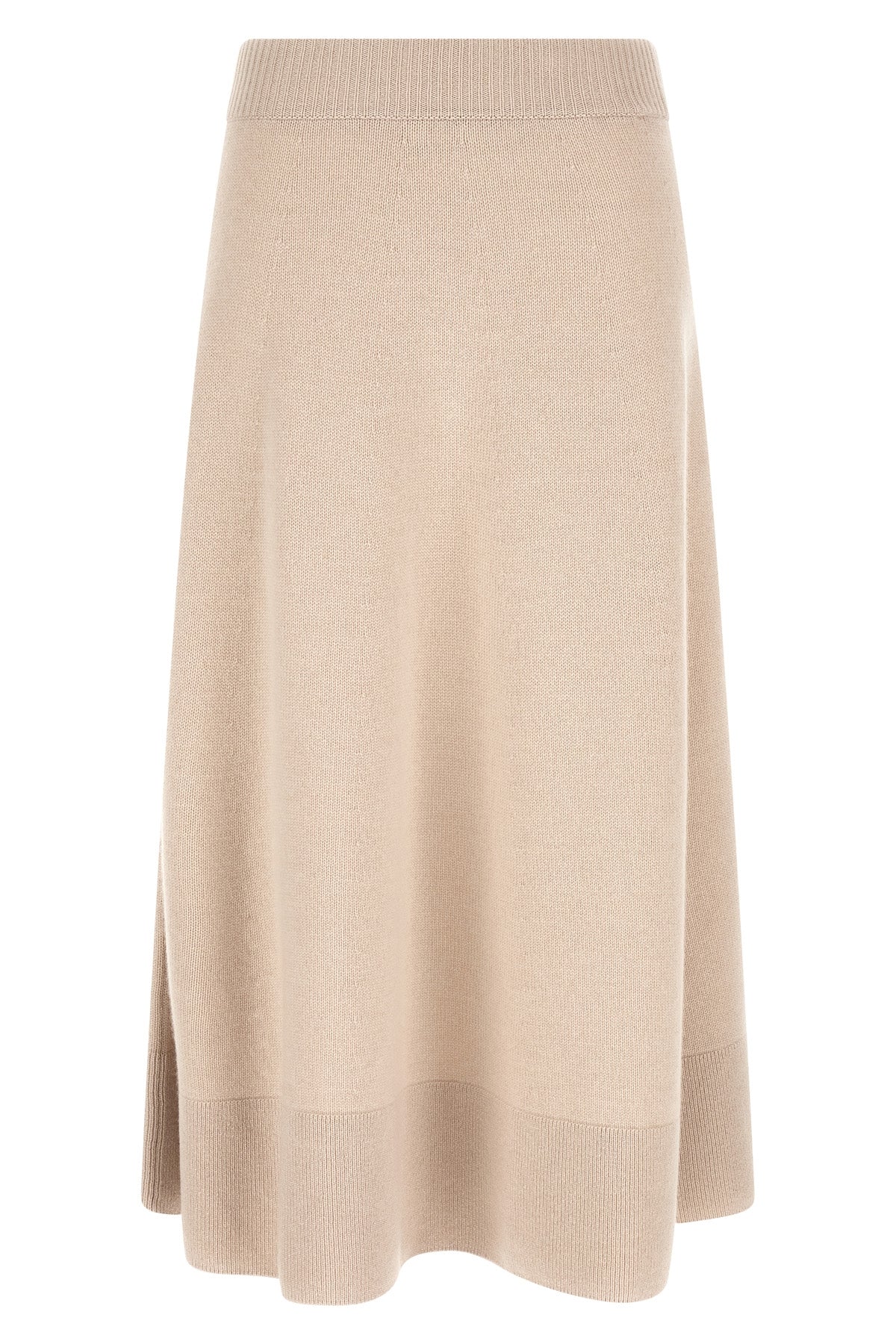 the agnona midi skirt redefines everyday elegance through a flared silhouette