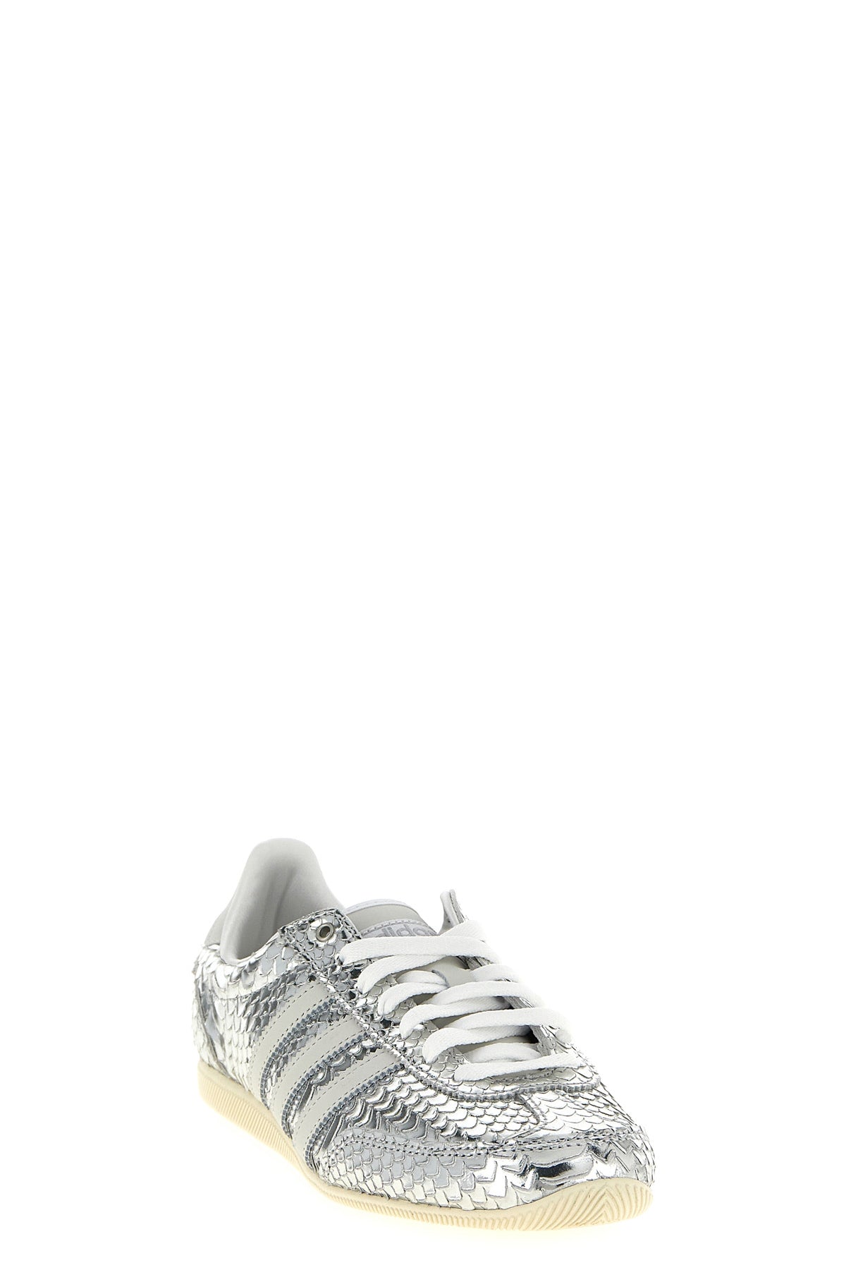 japan sneakers in laminated snake-effect leather
