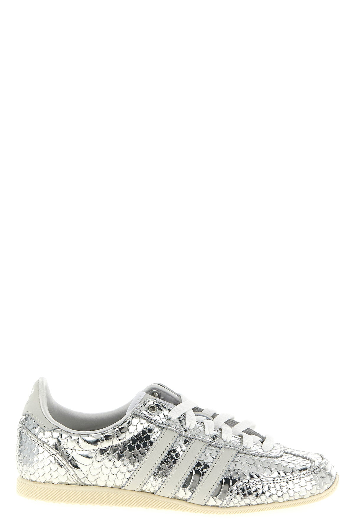 japan sneakers in laminated snake-effect leather