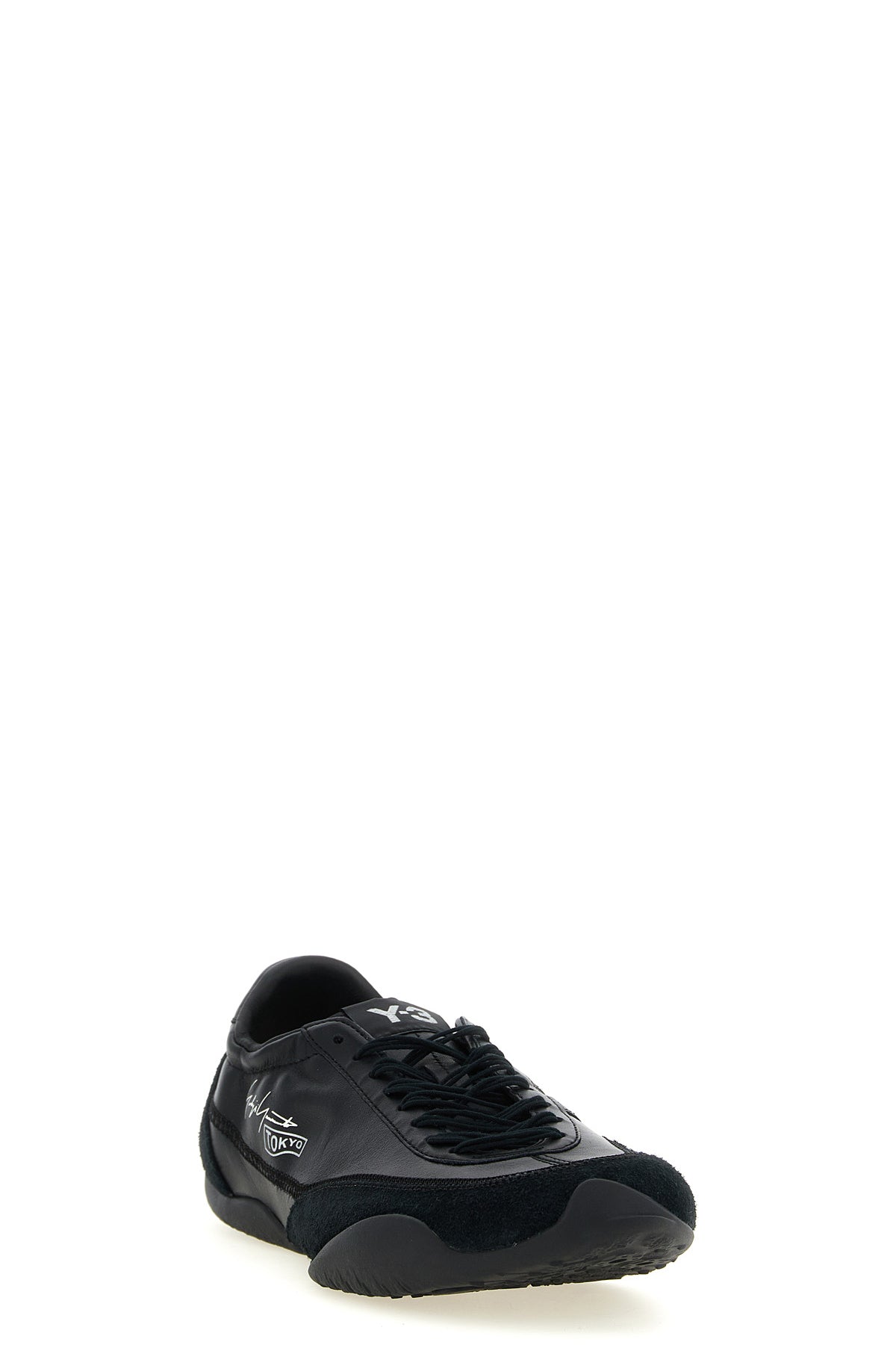 tokyo warped y-3 sneakers have a low-profile silhouette defined by an innovative