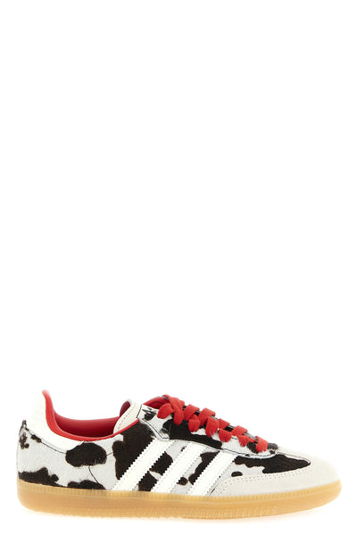 samba og cow print pony-effect leather sneakers