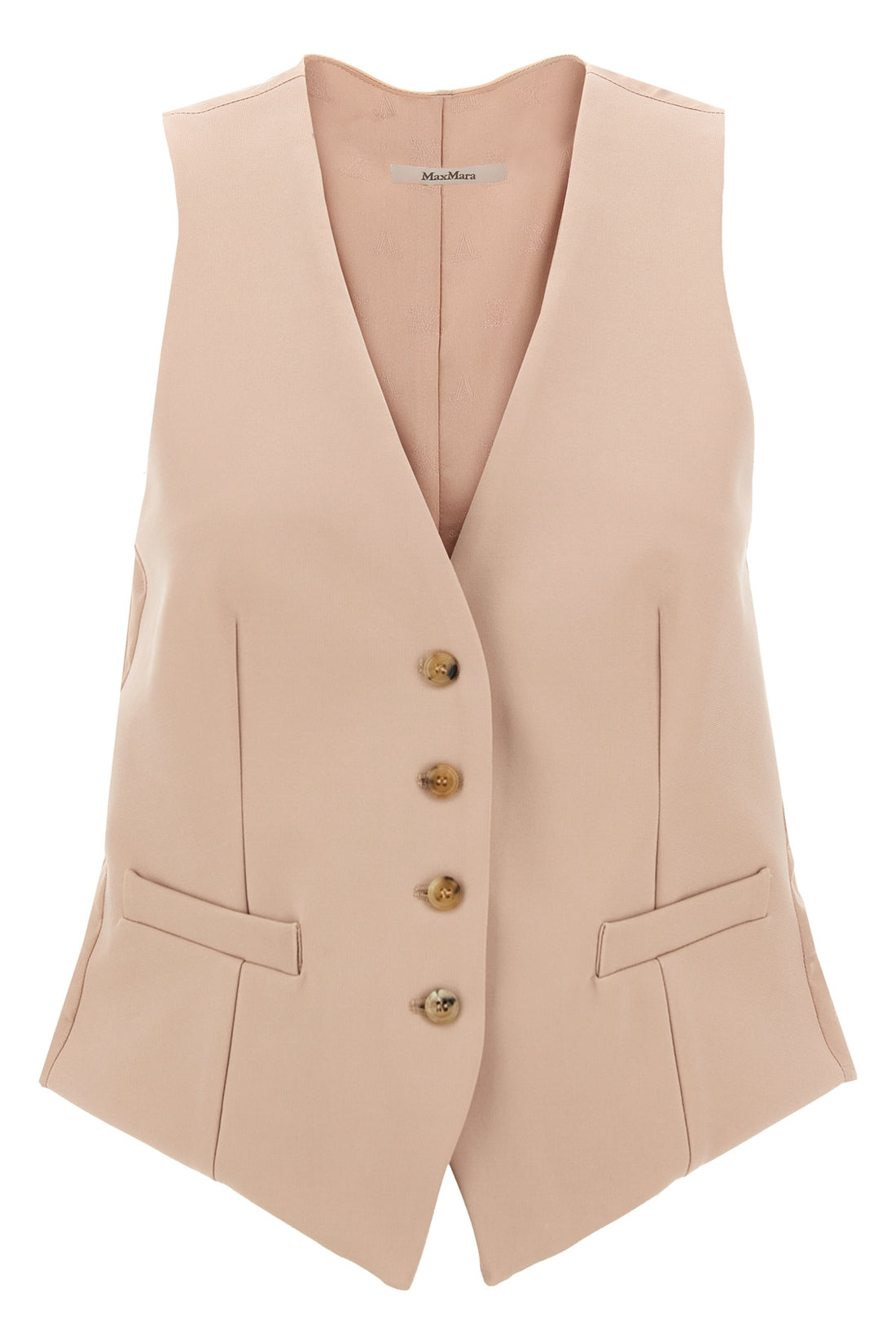 MAX MARA 40 kiwi vest in compact viscose jersey