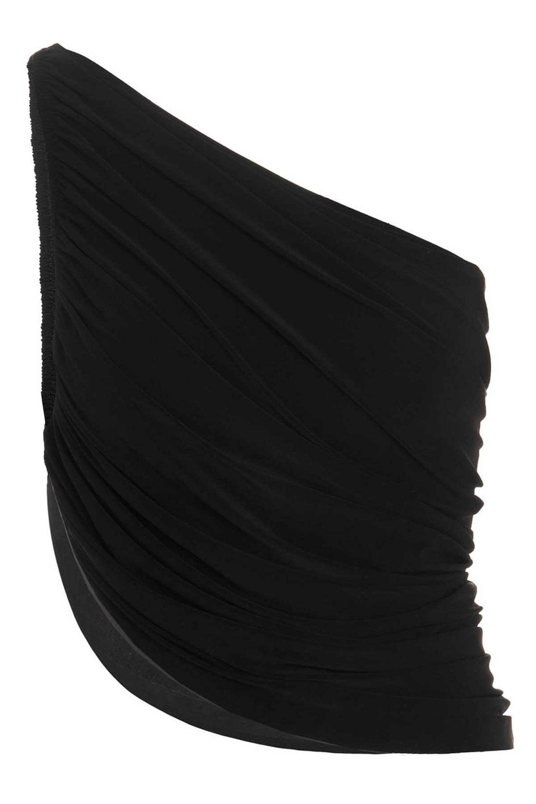 NORMA KAMALI L diana one-shoulder stretch draped top