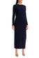 maxi form-fitting dress with side