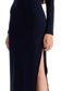 maxi form-fitting dress with side