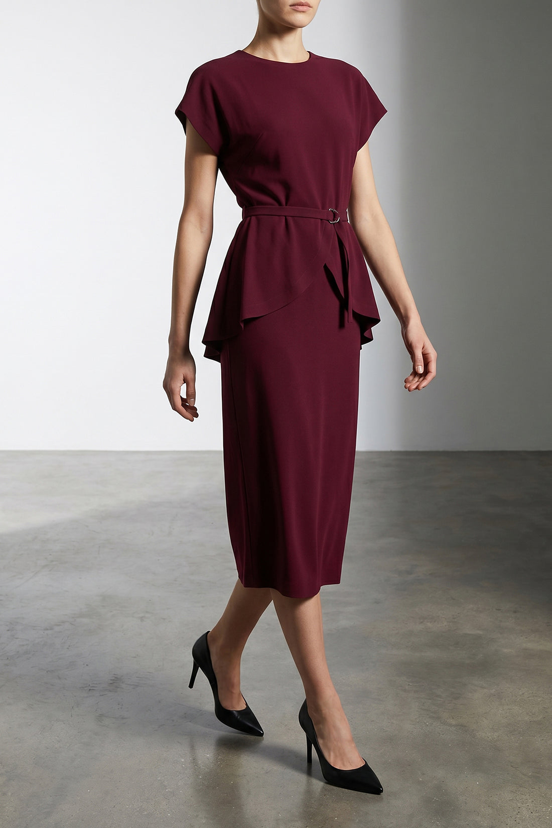 NORMA KAMALI S stretch fabric midi dress