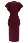 stretch fabric midi dress