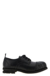 atro cowhide lace-up shoes