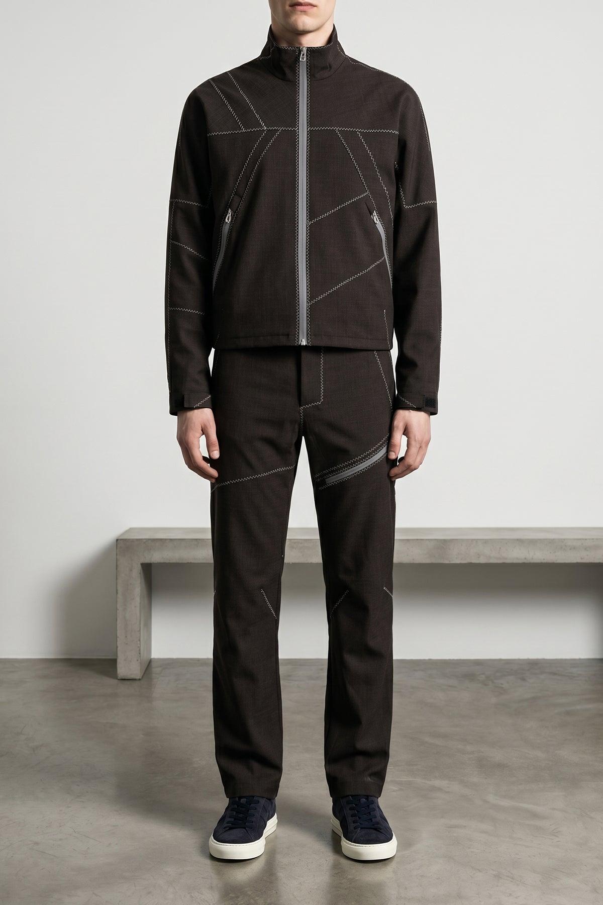 fosco jacket in light bulgarian wool