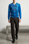 hatha jacquard knit sweater