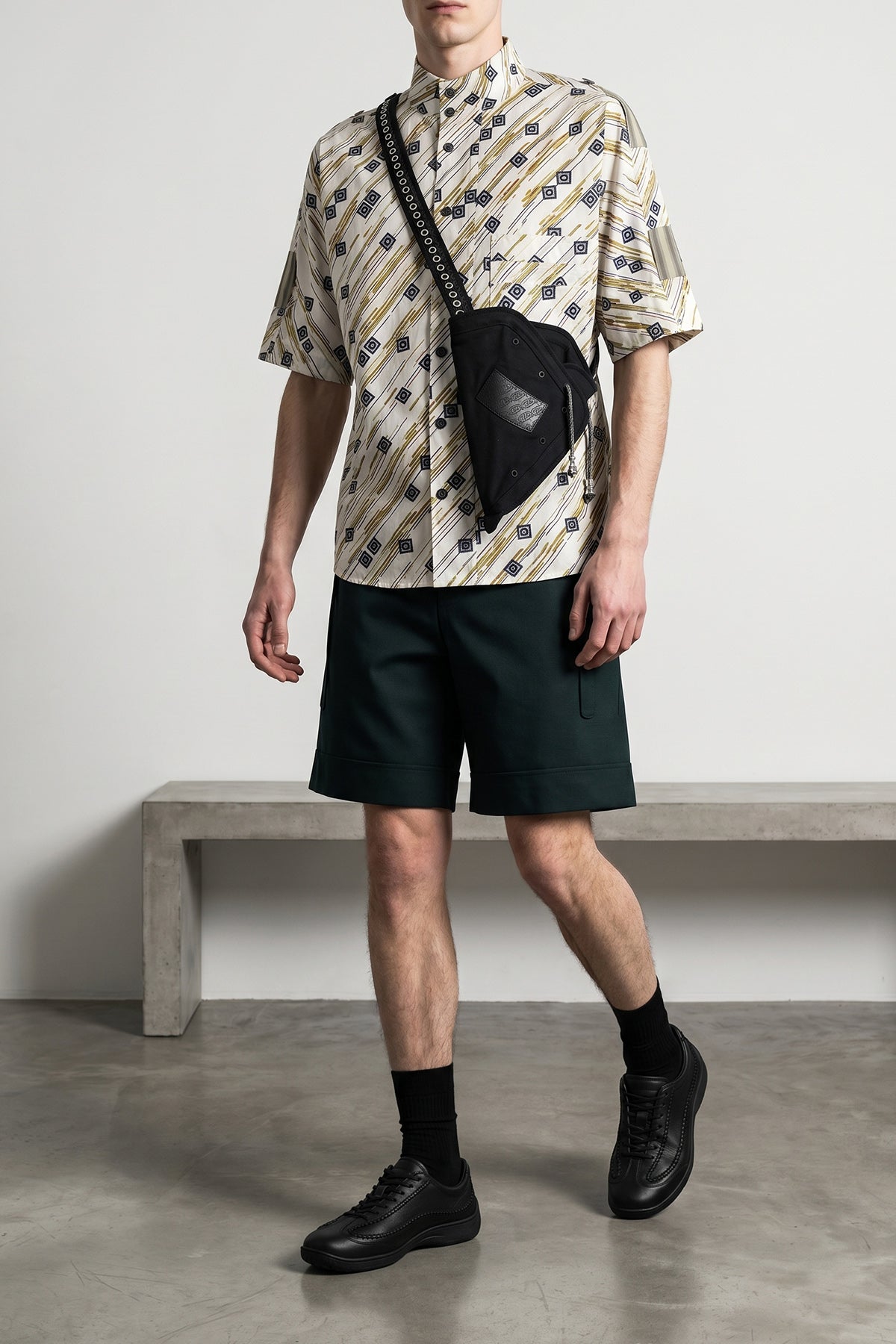 gabor custom printed italian cotton shirt
