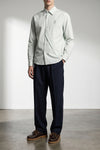 ohne k-dart shirt in double-striped cotton fabric