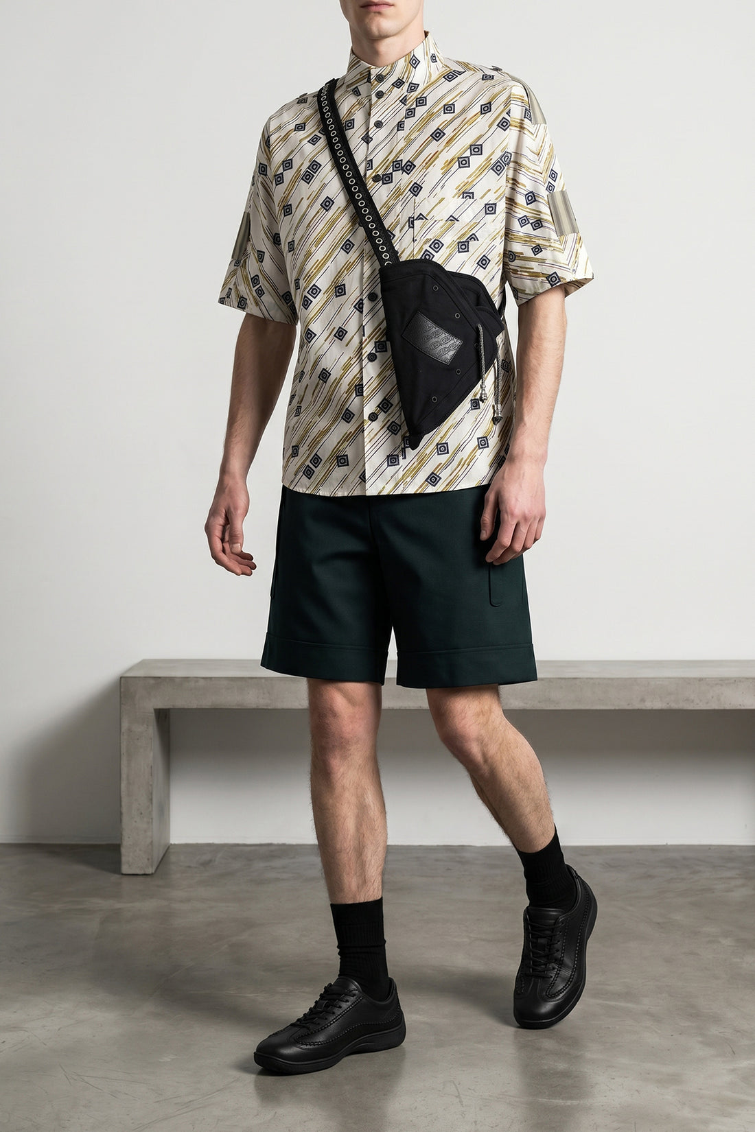 KIKO KOSTADINOV 50 kyan virgin wool bermuda shorts