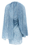 the kiko kostadinov caspian midi dress is distinguished by an asymmetrical sil