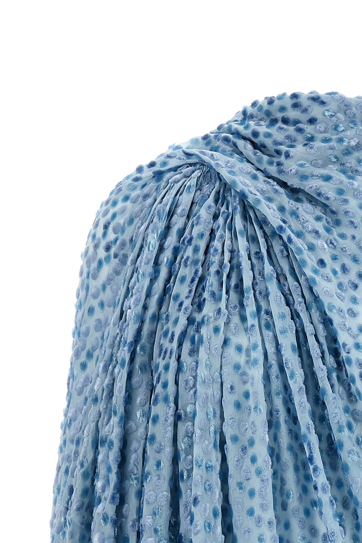 the kiko kostadinov caspian midi dress is distinguished by an asymmetrical sil