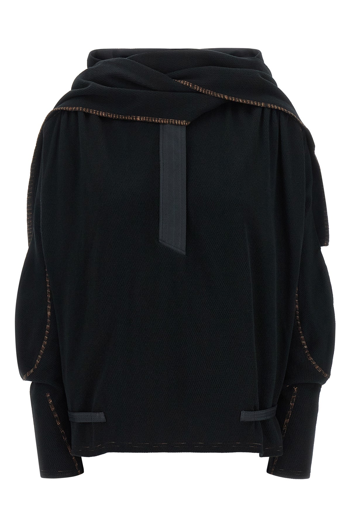 the kiko kostadinov petrel sweater redefines the volumes of contemporary knitw