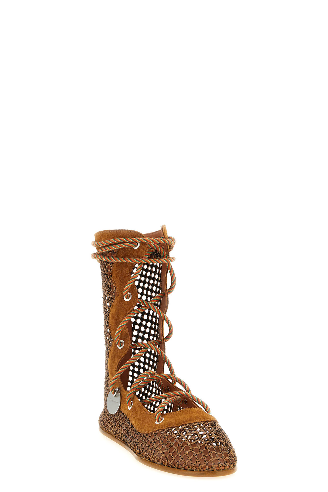 KIKO KOSTADINOV 36 reticella ankle boots in mesh and suede fabric