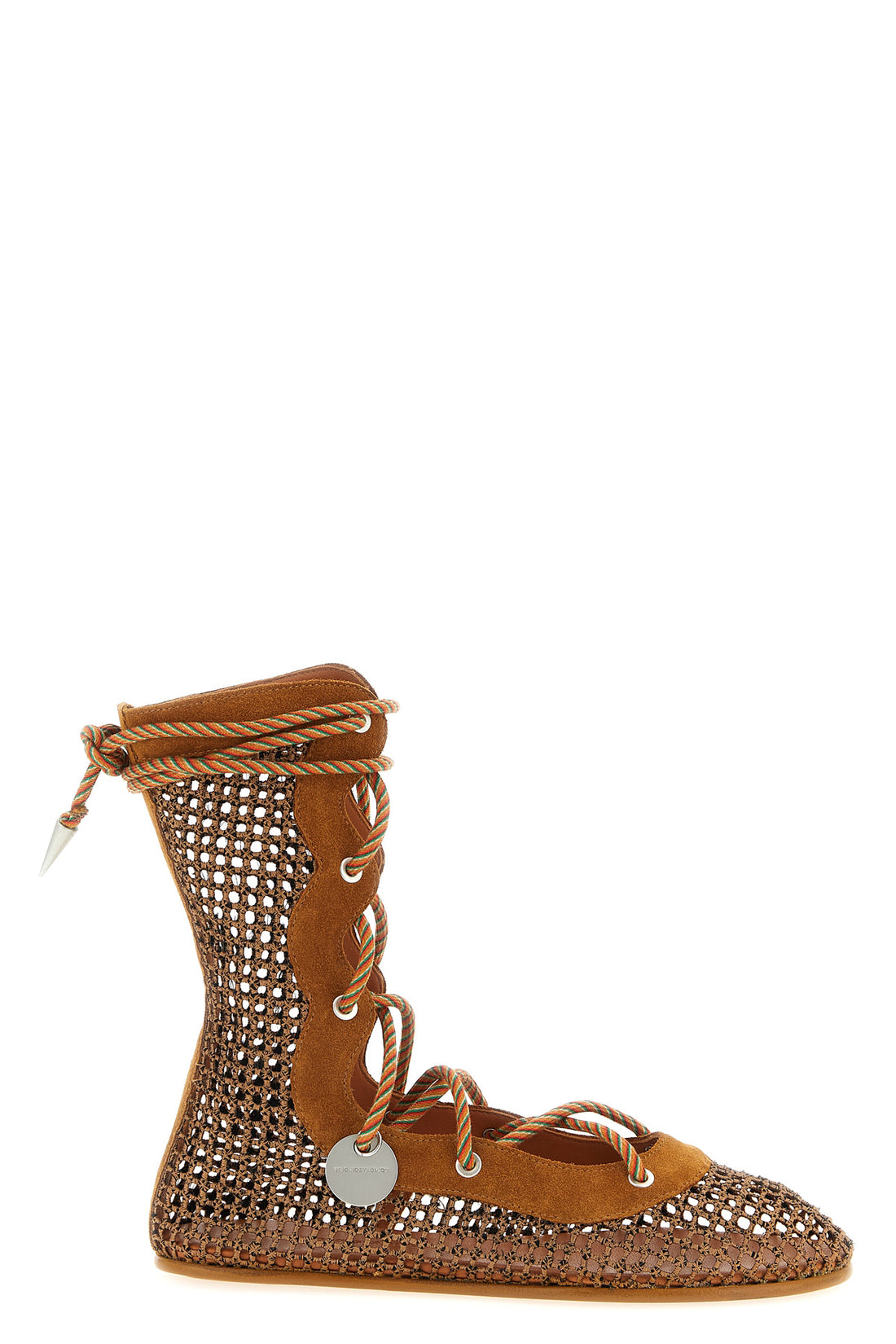 KIKO KOSTADINOV 36 reticella ankle boots in mesh and suede fabric