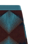ikat argyle jacquard knit skirt