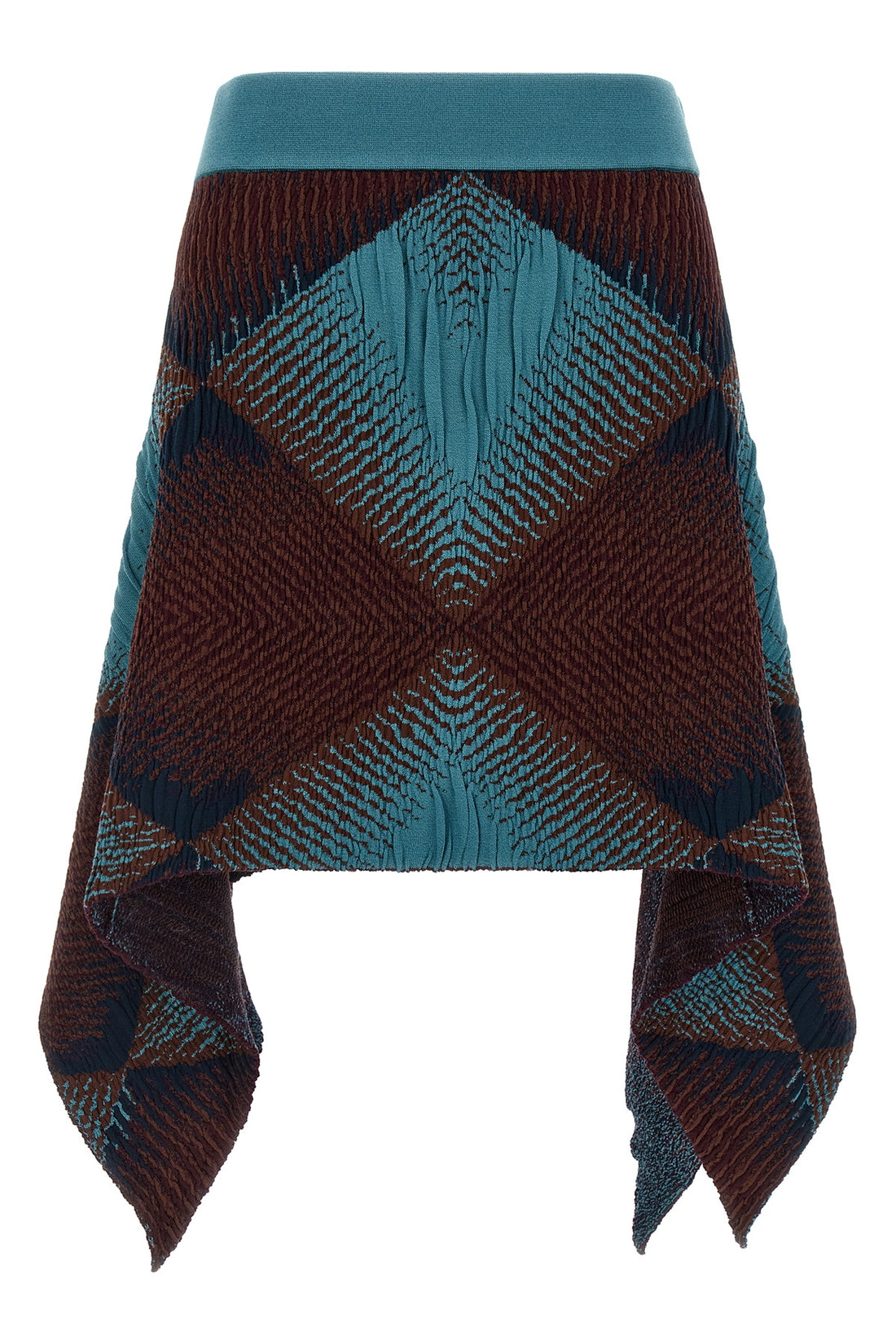 KIKO KOSTADINOV 38 ikat argyle jacquard knit skirt