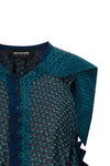 weathervane top in silk and light wool blend