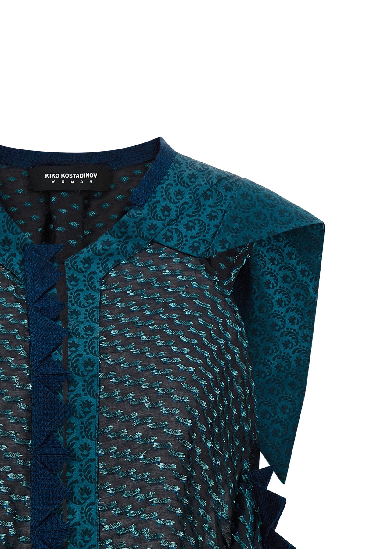 weathervane top in silk and light wool blend