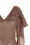 plexus striped linen and silk blend blouse