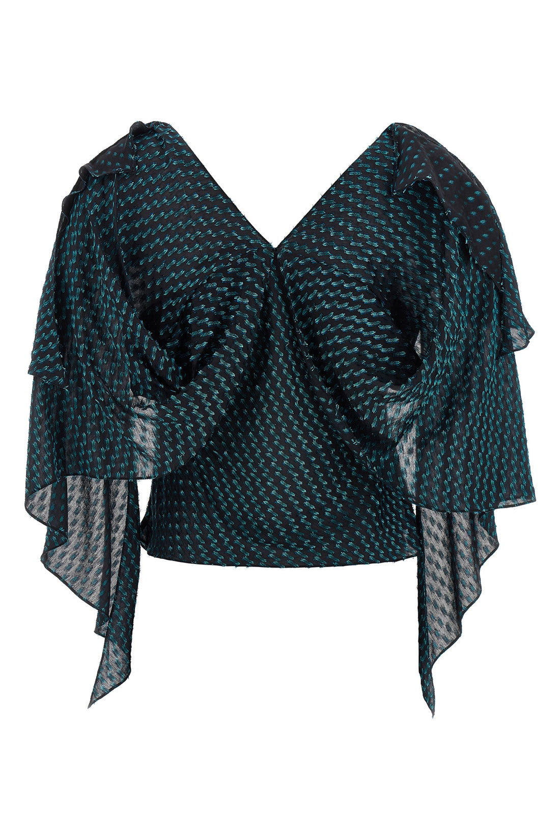 KIKO KOSTADINOV 40 plexus blouse in silk and light wool blend