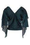 plexus blouse in silk and light wool blend