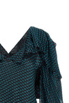 plexus blouse in silk and light wool blend