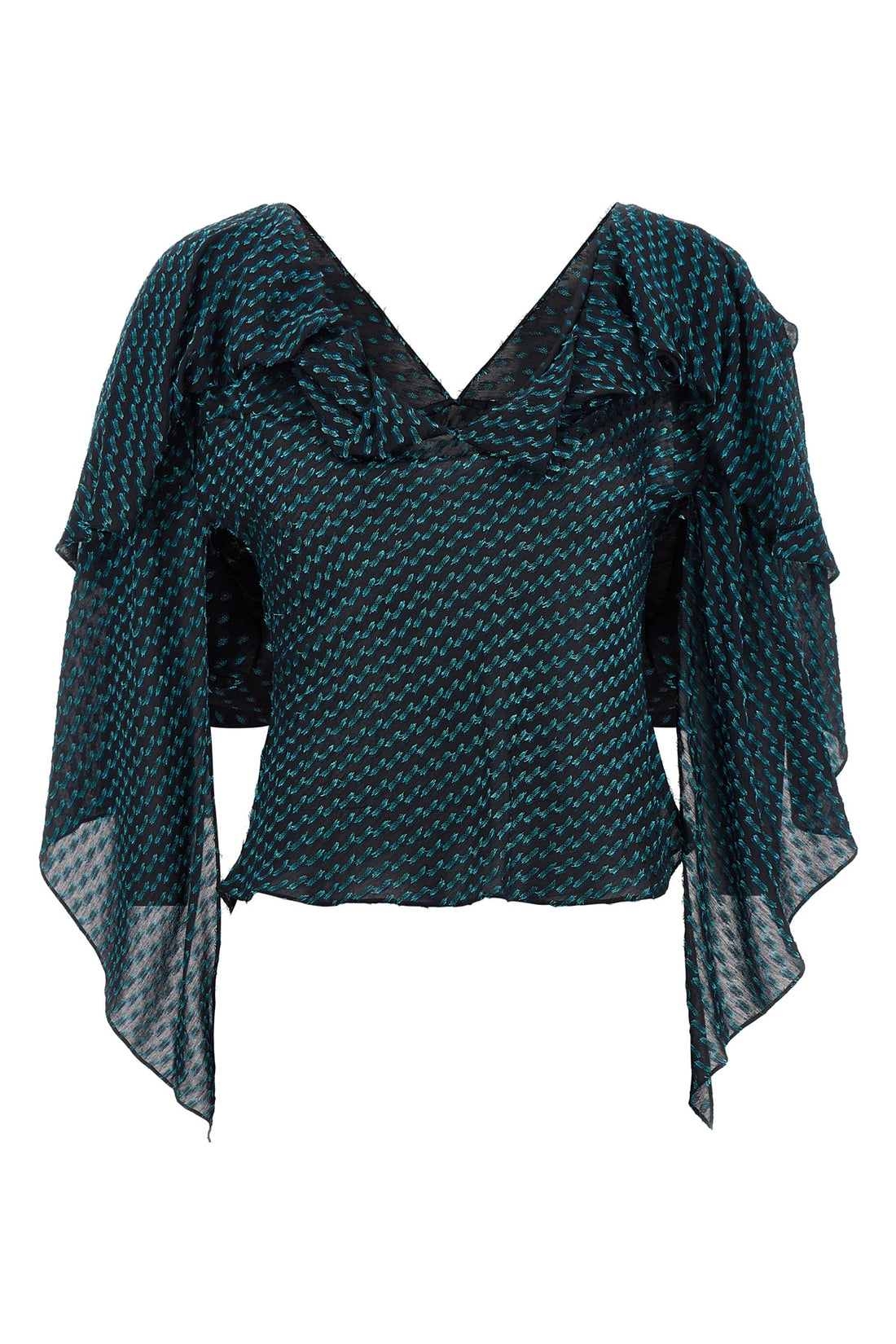 KIKO KOSTADINOV 40 plexus blouse in silk and light wool blend