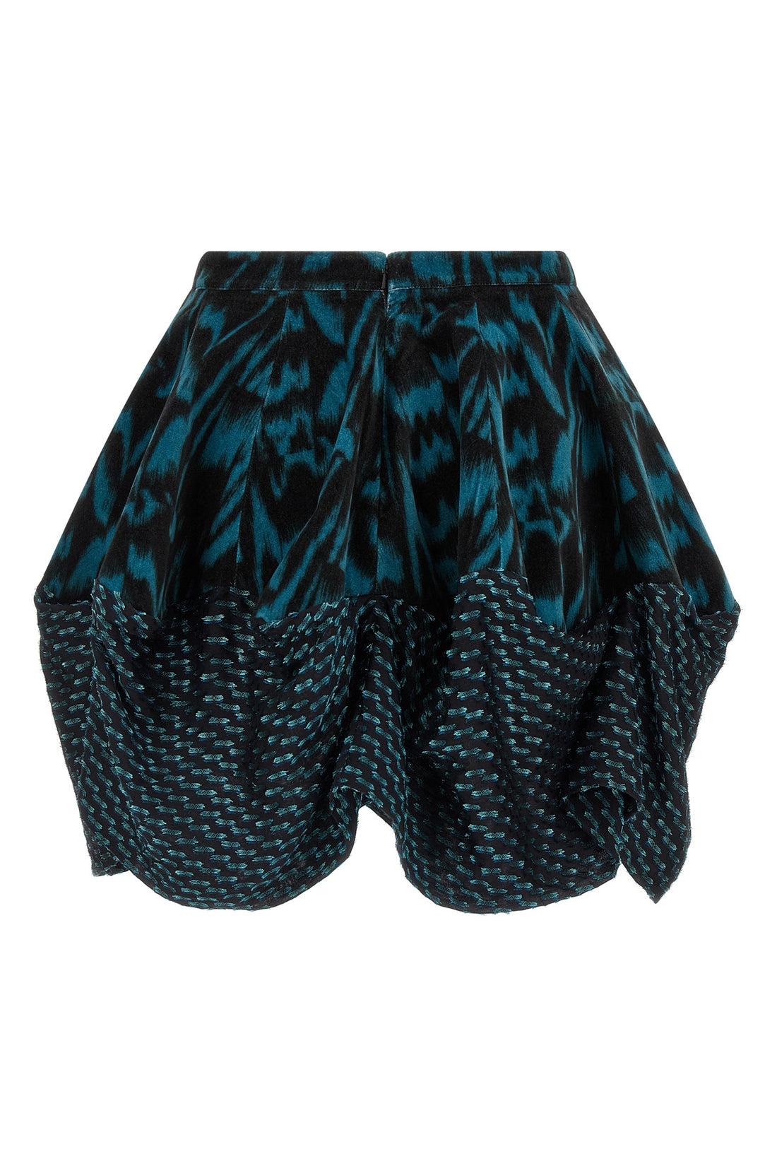 KIKO KOSTADINOV 38 mini evelyn skirt in cotton velvet